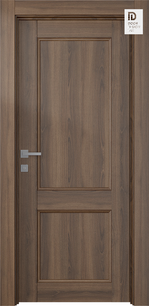 Oxford Uno 07 R Pecan Nutwood Modern Interior Door for $409.00