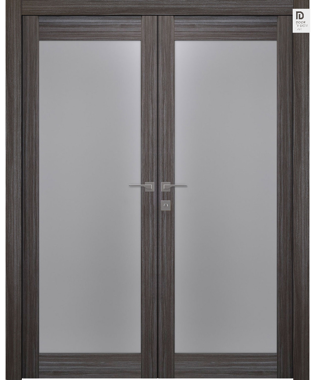 Modern Double Swinging French Doors | Interior Glass Doors