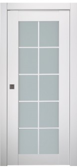 Smart Pro 10 Lite Vetro Polar White Pocket doors