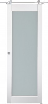 Smart Pro 207 Vetro Polar White Barn doors