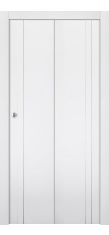Smart Pro 2V Polar White Bi-folding doors