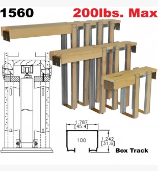 JOHNSON HARDWARE 1560 POCKET DOOR FRAME FOR 2*6 STUD WALLS
