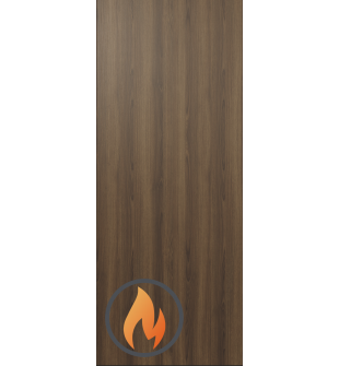DOOR SLAB 20 MIN FIRE RATED PECAN NUTWOOD 32" X 80" X 1 3/4"