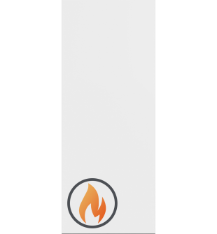 DOOR SLAB 20 MIN FIRE RATED SNOW WHITE 28" X 96" X 1 3/4"