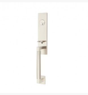 EMTEK HERCULES SMOOTH MONOLITHIC SINGLE CYLINDER KEYD 4215 SATIN NICKEL US15