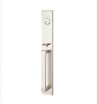 EMTEK LAUSANNE SINGLE CYLINDER KEYD 4819 SATIN NICKEL US15