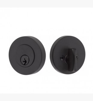 EMTEK MODERN DISC DEADBOLT DOUBLE CYLINDER 8323 FLAT BLACK US19