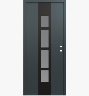 DIAMOND A10 36" X 80" ANTHRACITE/ANTHRACITE FROSTED GLASS PANEL BLACK LHI