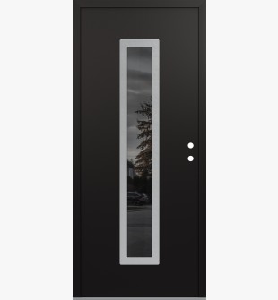 DIAMOND A11 36" X 80" BLACK/BLACK MIRRORED GLASS PANEL STAINLESS STEEL LHI