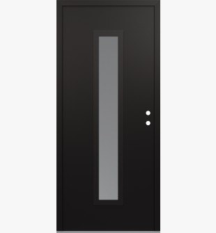 DIAMOND A11 36" X 80" BLACK/WHITE FROSTED GLASS PANEL BLACK LHI