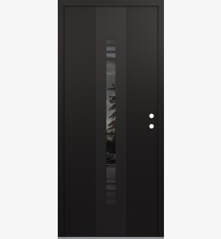 DIAMOND A5 36" X 80" BLACK/BLACK MIRRORED GLASS PANEL BLACK LHI