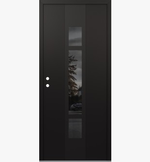 DIAMOND A9 36" X 80" BLACK/BLACK MIRRORED GLASS PANEL BLACK RHI