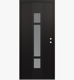 DIAMOND A9 36" X 80" BLACK/WHITE FROSTED GLASS PANEL BLACK LHI