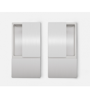 AGB KIT MANIGLIA WAVE PASSAGE SATIN CHROMIUM PLATED B300000032