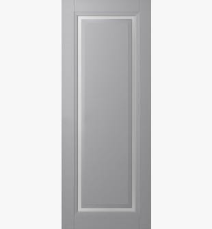 DOOR SLAB AURUM 1 VETRO LIGHT GREY 30" X 84" X 1 3/4" TEMPERED FROSTED GLASS