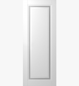 DOOR SLAB AURUM 1 VETRO POLAR WHITE 32" X 96" X 1 3/4" TEMPERED FROSTED GLASS