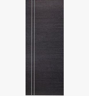 DOOR SLAB AVANTI 2V BLACK APRICOT 28" X 84" X 1 3/4" SOLID CORE