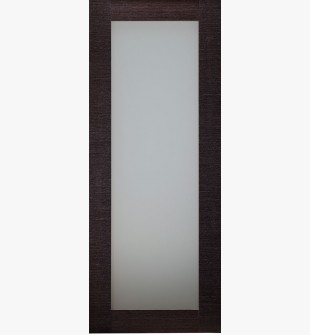 DOOR SLAB AVANTI 207 VETRO BLACK APRICOT 30" X 80" X 1 3/4" TEMPERED FROSTED GLASS