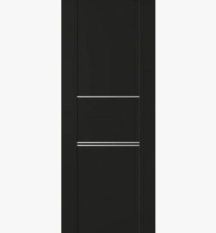 DOOR SLAB AVON 01 3H BLACK MATTE 36" X 96" X 1 3/4"