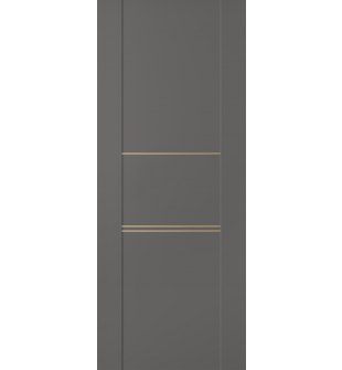 DOOR SLAB AVON 01 3H GOLD GRAY MATTE 18" X 84" X 1 3/4"