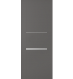 DOOR SLAB AVON 01 3H GRAY MATTE 28" X 84" X 1 3/4"