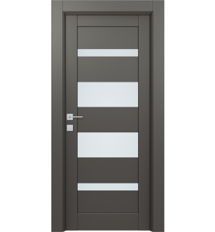 DOOR SLAB AVON 07-01 VETRO GRAY MATTE 32" X 84" X 1 3/4"