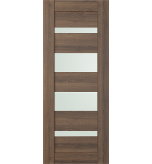 DOOR SLAB AVON 07-01 VETRO PECAN NUTWOOD 30" X 80" X 1 3/4"