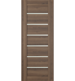DOOR SLAB AVON 07-02 VETRO PECAN NUTWOOD 24" X 80" X 1 3/4"