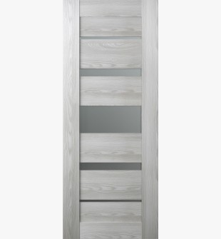 DOOR SLAB AVON 07-03 VETRO RIBEIRA ASH 18" X 84" X 1 3/4"