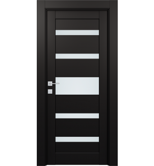 DOOR SLAB AVON 07-05 VETRO BLACK MATTE 36" X 92 1/2" X 1 3/4"