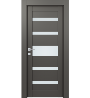 DOOR SLAB AVON 07-05 VETRO GRAY MATTE 36" X 84" X 1 3/4"