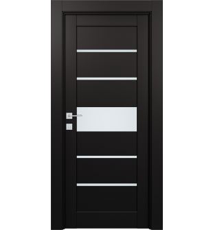 DOOR SLAB AVON 07-06 VETRO BLACK MATTE 28" X 96" X 1 3/4"
