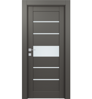 DOOR SLAB AVON 07-06 VETRO GRAY MATTE 36" X 96" X 1 3/4"