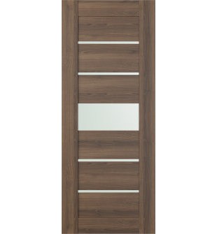 DOOR SLAB AVON 07-06 VETRO PECAN NUTWOOD 18" X 80" X 1 3/4"