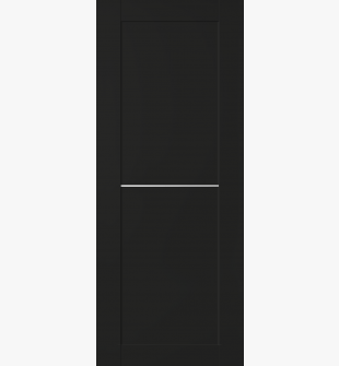 DOOR SLAB AVON 07 1H BLACK MATTE 32" X 92 1/2" X 1 3/4"