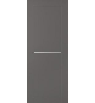 DOOR SLAB AVON 07 1H GRAY MATTE 36" X 80" X 1 3/4"