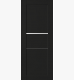 DOOR SLAB AVON 07 2H BLACK MATTE 28" X 80" X 1 3/4"