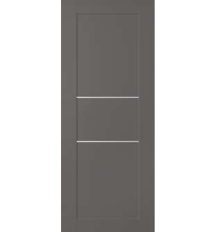 DOOR SLAB AVON 07 2H GRAY MATTE 32" X 92 1/2" X 1 3/4"
