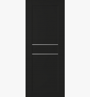 DOOR SLAB AVON 07 2HN BLACK MATTE 28" X 92 1/2" X 1 3/4"