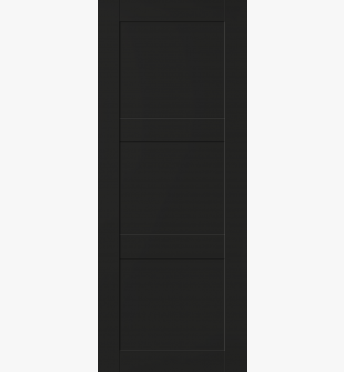 DOOR SLAB AVON 07 2RN BLACK MATTE 18" X 92 1/2" X 1 3/4"