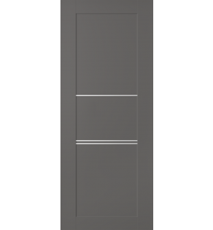 DOOR SLAB AVON 07 3H GRAY MATTE 18" X 84" X 1 3/4"