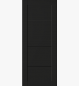 DOOR SLAB AVON 07 3R BLACK MATTE 30" X 92 1/2" X 1 3/4"