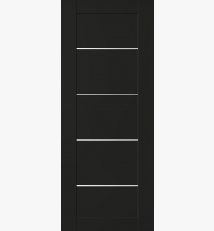 DOOR SLAB AVON 07 4H BLACK MATTE 30" X 92 1/2" X 1 3/4"