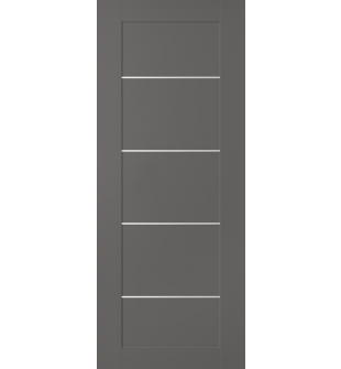 DOOR SLAB AVON 07 4H GRAY MATTE 18" X 96" X 1 3/4"