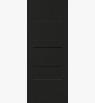 DOOR SLAB AVON 07 4R BLACK MATTE 28" X 84" X 1 3/4"