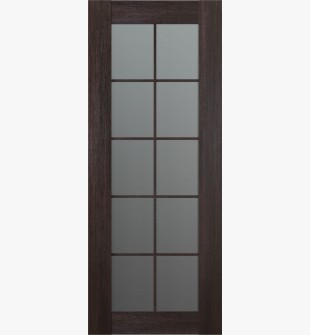 DOOR SLAB AVON 10 LITE VETRO VERALINGA OAK 32" X 92 1/2" X 1 3/4"