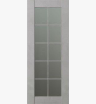DOOR SLAB AVON 10 LITE VETRO LIGHT URBAN 18" X 96" X 1 3/4"