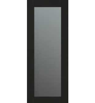 DOOR SLAB AVON 207 VETRO BLACK MATTE 24" X 96" X 1 3/4"