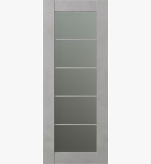 DOOR SLAB AVON 5 LITE VETRO LIGHT URBAN 32" X 92 1/2" X 1 3/4"