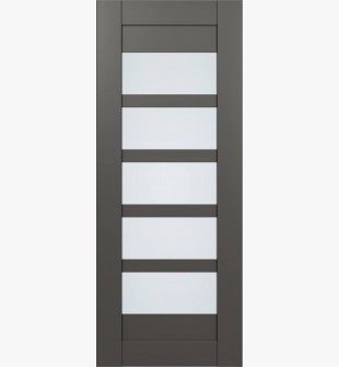 DOOR SLAB AVON 07-07 VETRO GRAY MATTE 36" X 96" X 1 3/4"